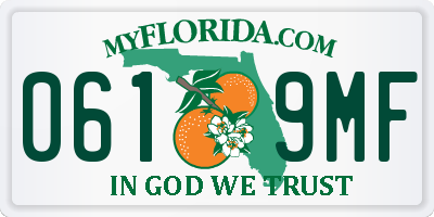 FL license plate 0619MF