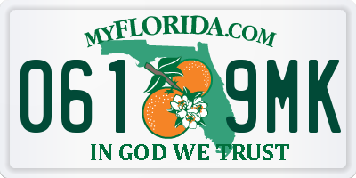 FL license plate 0619MK