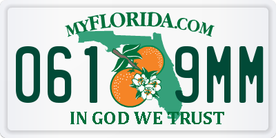 FL license plate 0619MM