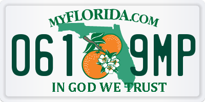 FL license plate 0619MP