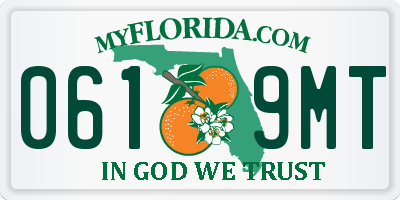 FL license plate 0619MT