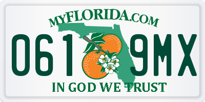 FL license plate 0619MX