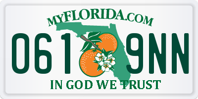 FL license plate 0619NN