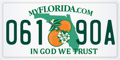 FL license plate 0619OA