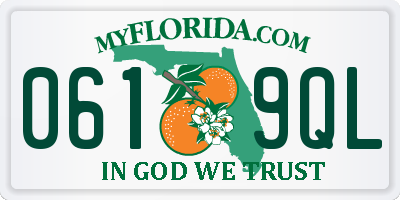 FL license plate 0619QL