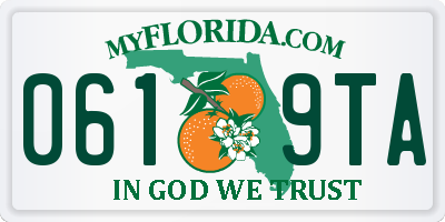 FL license plate 0619TA