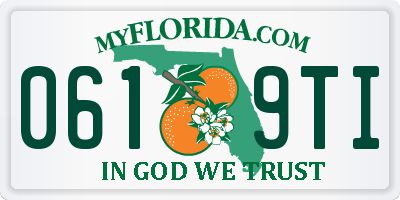 FL license plate 0619TI