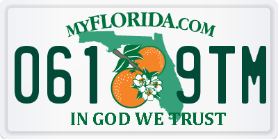 FL license plate 0619TM