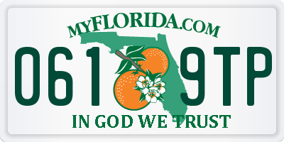 FL license plate 0619TP
