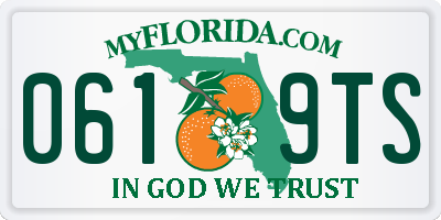 FL license plate 0619TS