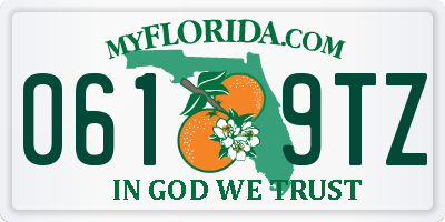 FL license plate 0619TZ