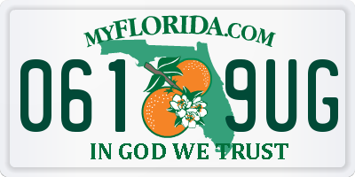 FL license plate 0619UG