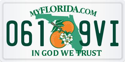 FL license plate 0619VI