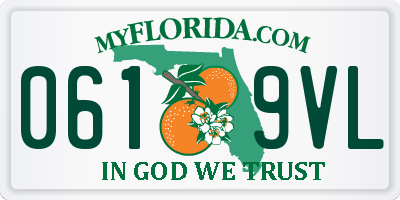 FL license plate 0619VL