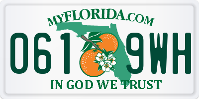 FL license plate 0619WH
