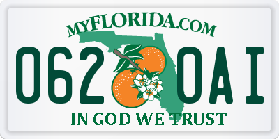 FL license plate 0620AI