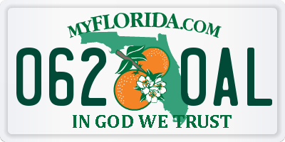 FL license plate 0620AL