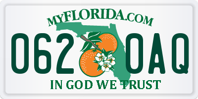 FL license plate 0620AQ
