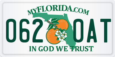 FL license plate 0620AT