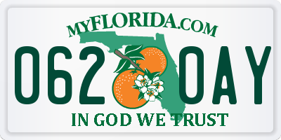 FL license plate 0620AY