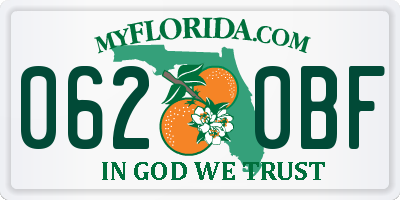 FL license plate 0620BF