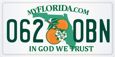 FL license plate 0620BN