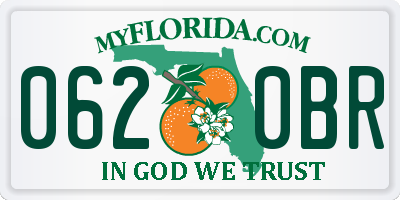 FL license plate 0620BR