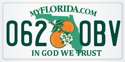 FL license plate 0620BV