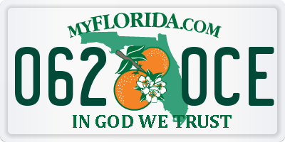 FL license plate 0620CE