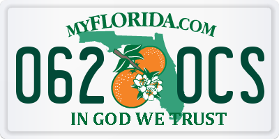 FL license plate 0620CS