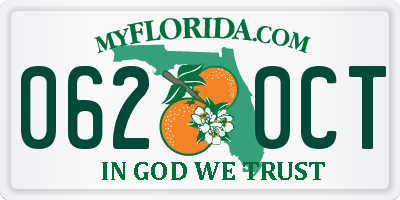 FL license plate 0620CT