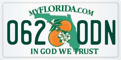 FL license plate 0620DN