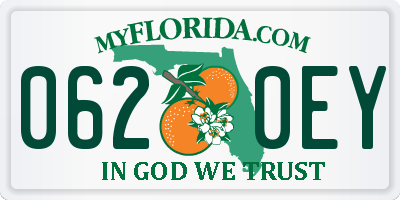 FL license plate 0620EY