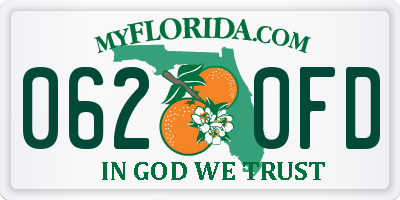 FL license plate 0620FD