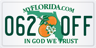 FL license plate 0620FF