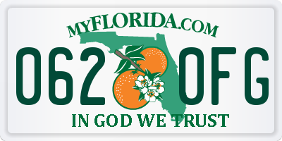 FL license plate 0620FG