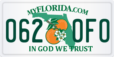 FL license plate 0620FO