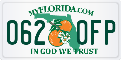 FL license plate 0620FP