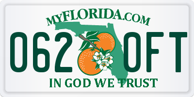 FL license plate 0620FT