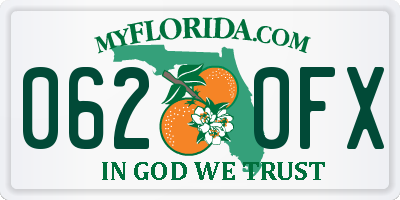 FL license plate 0620FX