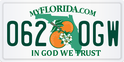 FL license plate 0620GW