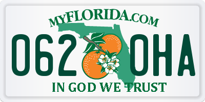 FL license plate 0620HA