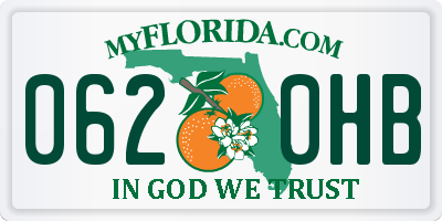 FL license plate 0620HB