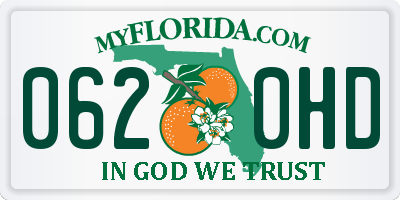 FL license plate 0620HD