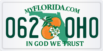 FL license plate 0620HO