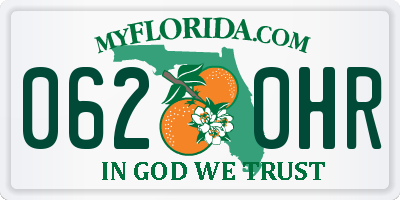 FL license plate 0620HR