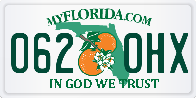 FL license plate 0620HX