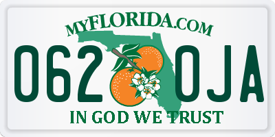 FL license plate 0620JA