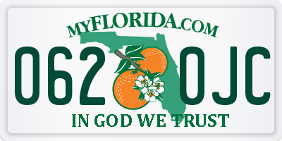FL license plate 0620JC
