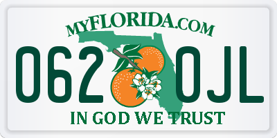 FL license plate 0620JL